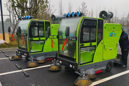 莱特扫地车入驻菜鸟总部，高效清扫焕新楼宇周边